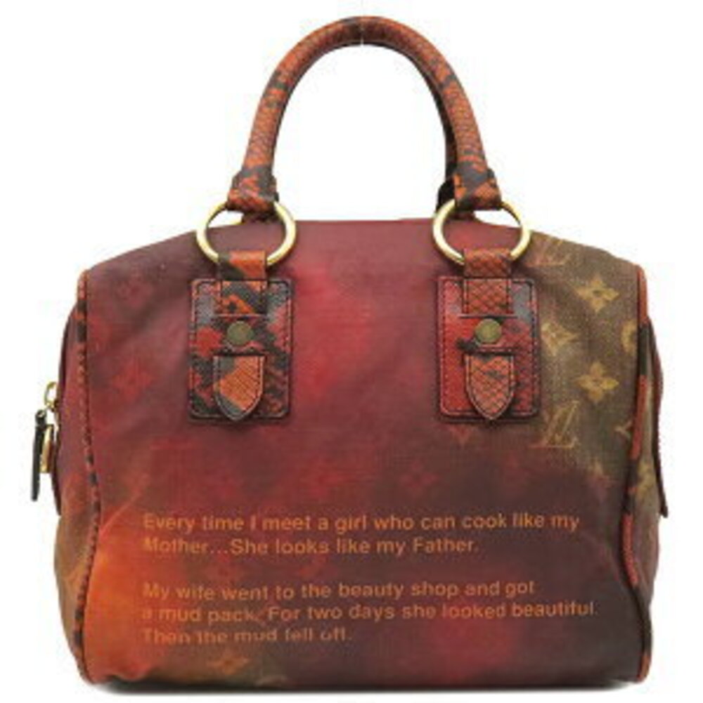 Louis Vuitton Jokes Man Crazy handbag red rouge by Richard Prince